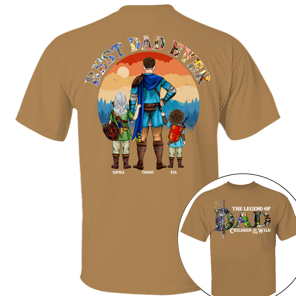 The Legend Of Dad Children Of The Wild, Best Dad Ever, Personalized Shirt, Gift For Father's Day T1807 Nh00