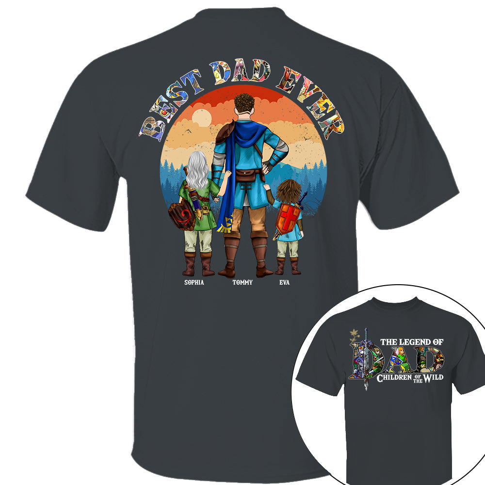 The Legend Of Dad Children Of The Wild, Best Dad Ever, Personalized Shirt, Gift For Father's Day T1807 Nh00