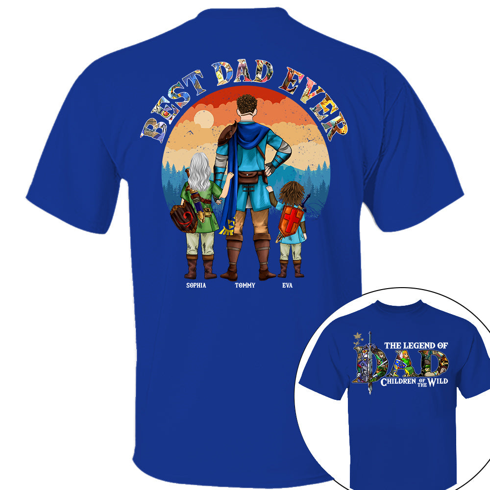 The Legend Of Dad Children Of The Wild, Best Dad Ever, Personalized Shirt, Gift For Father's Day T1807 Nh00