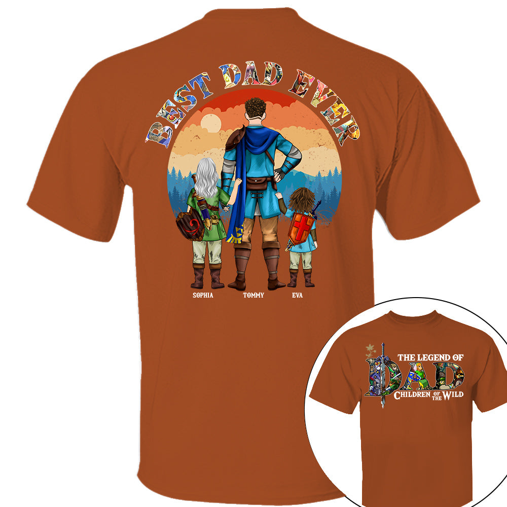 The Legend Of Dad Children Of The Wild, Best Dad Ever, Personalized Shirt, Gift For Father's Day T1807 Nh00