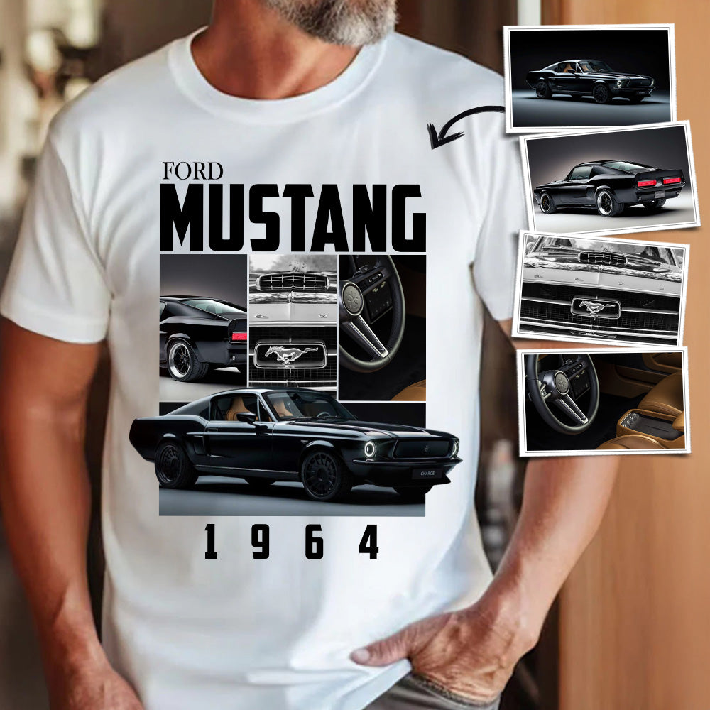 Custom Photo Car - Personalized Classic Car Year & Name Shirt A2110