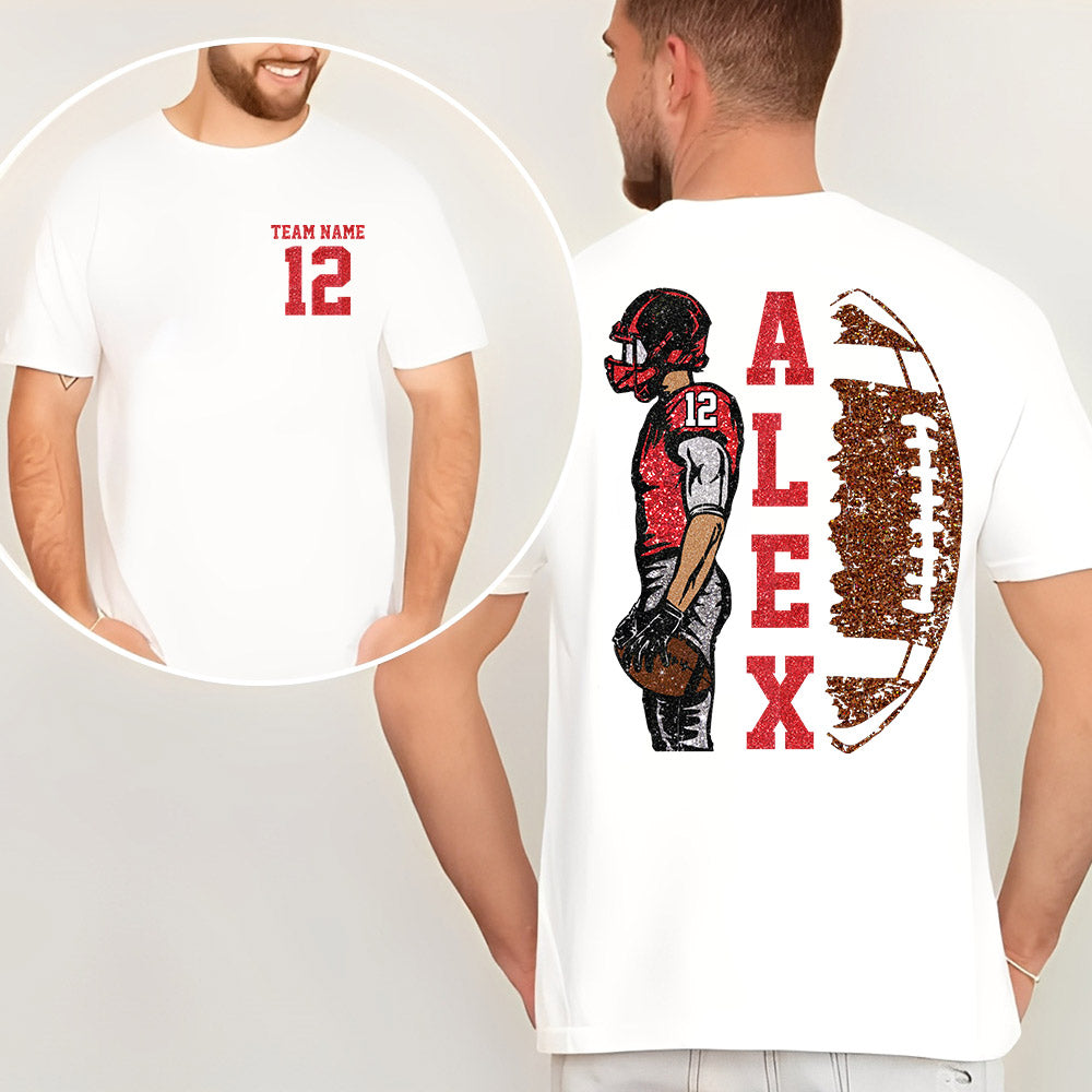 Customized Football Shirt, Custom Name Number Football Shirt, Game Day Shirt,Football Season,Custom Team Name Shirt, Your Name Football Shirt