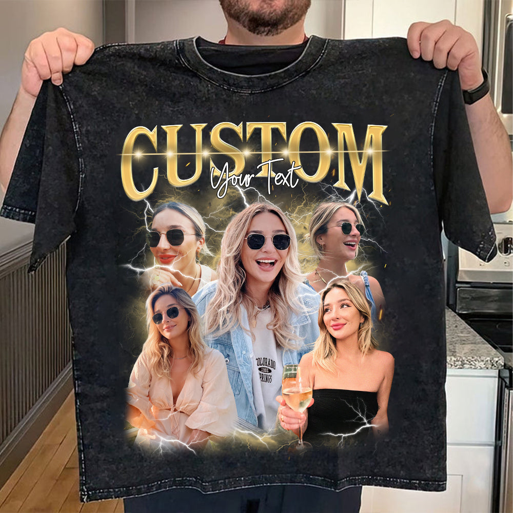 Custom Bootleg Rap Tee, Custom Photo - Vintage Graphic 90s T-shirt, Custom Photo Shirt, Custom Your Own Bootleg Idea Here, Insert Your Design