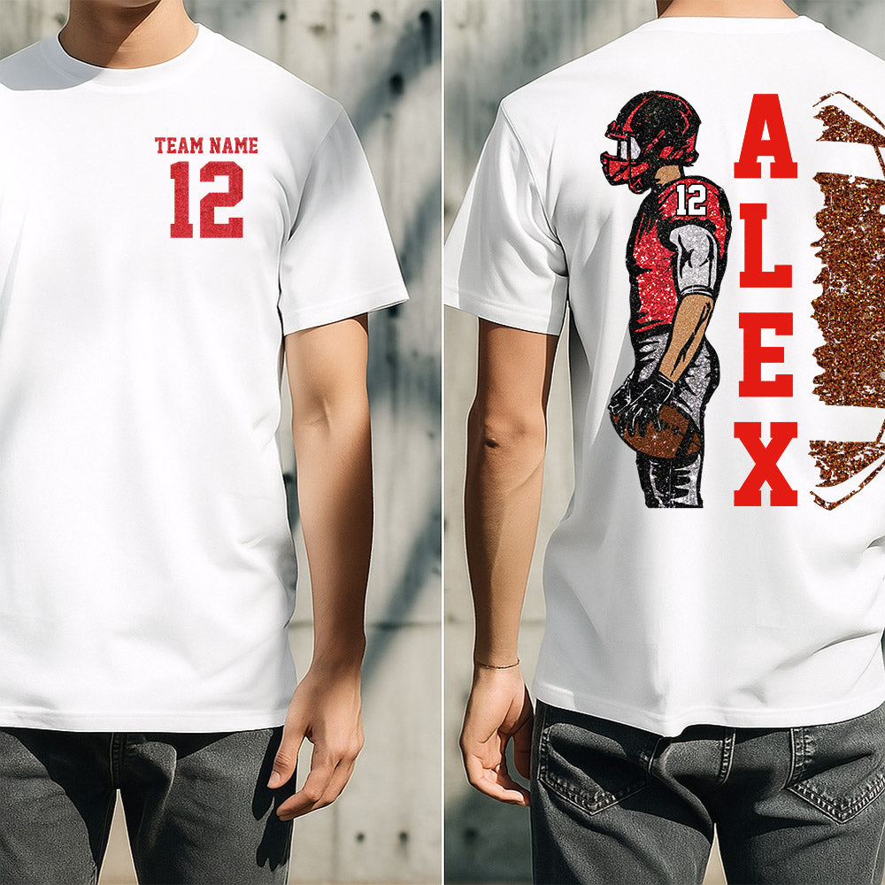 Customized Football Shirt, Custom Name Number Football Shirt, Game Day Shirt,Football Season,Custom Team Name Shirt, Your Name Football Shirt
