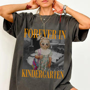 Personalised Forever In Kindergarten Shirt, Comfort Colors Custom Photo Kindergarten Teacher Shirt, Kindergarten Team Shirt, K Teacher Gift
