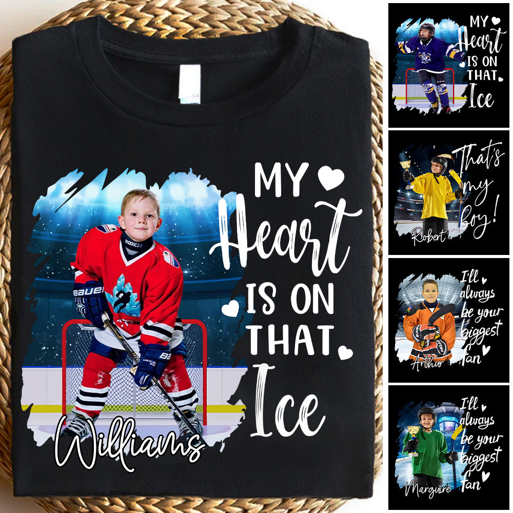 Custom Photo Ice Hockey GameDay Shirt Gift For Ice Hockey Lovers - Personalized Gift For Ice Hockey Player