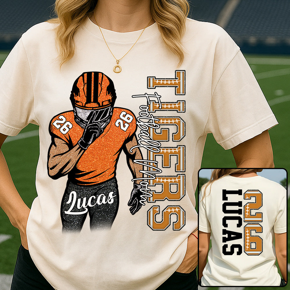 Custom Football Game Day Football Shirt Gift For Football Lovers - Personalized Gift For Football Player Na02