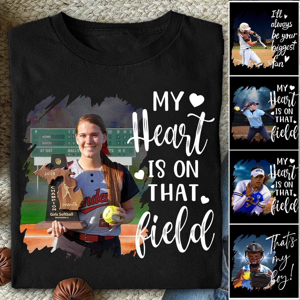 Custom Photo Softball GameDay Shirt Gift For Basketball Lovers - Personalized Gift For Basketball Player