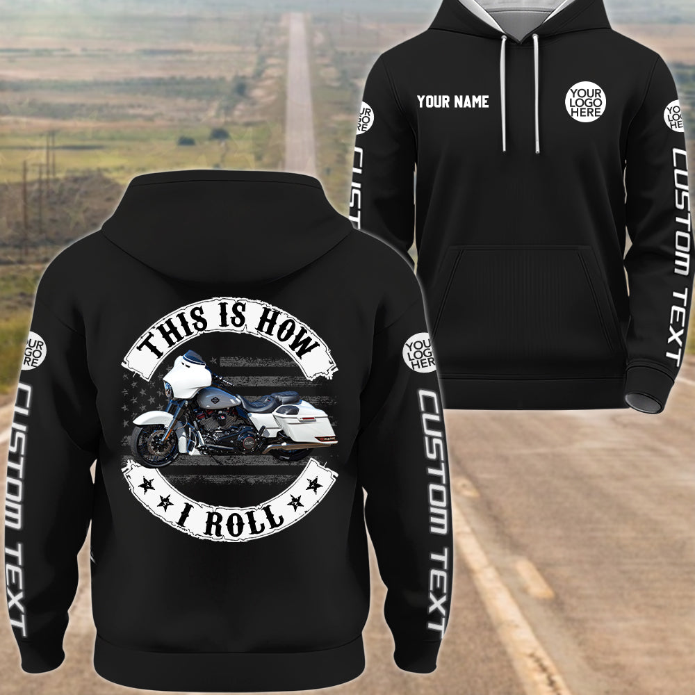 This Is How I Roll - Personalized Photo Leather Jacket For Biker A2110 Hv01