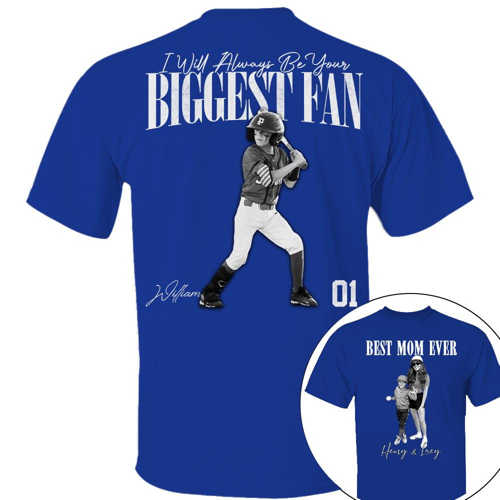 Best Mom Ever – I’ll Always Be Your Biggest Fan - Mother’s Day Washed Tee, Retro Bootleg Shirt for Baseball Moms Na02 Nh00