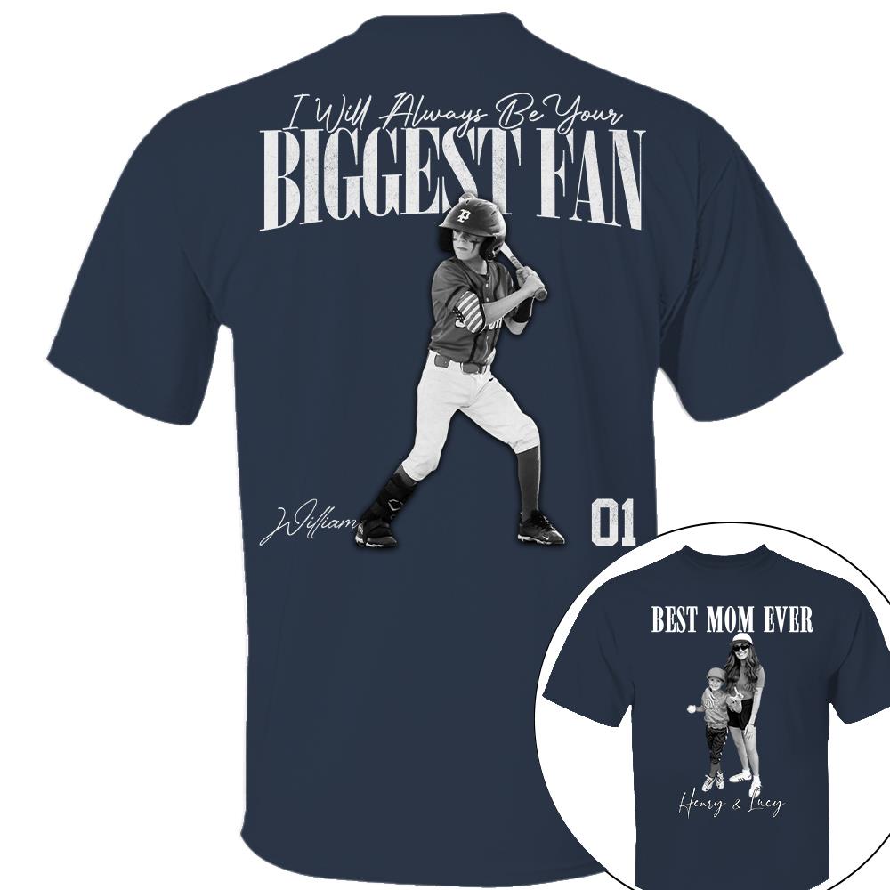 Best Mom Ever – I’ll Always Be Your Biggest Fan - Mother’s Day Washed Tee, Retro Bootleg Shirt for Baseball Moms Na02 Nh00