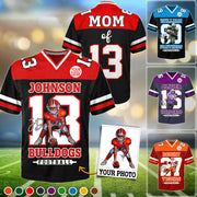 Custom Photo Football Jersey Shirt For Football Family Game Day Shirt NA02 Do99