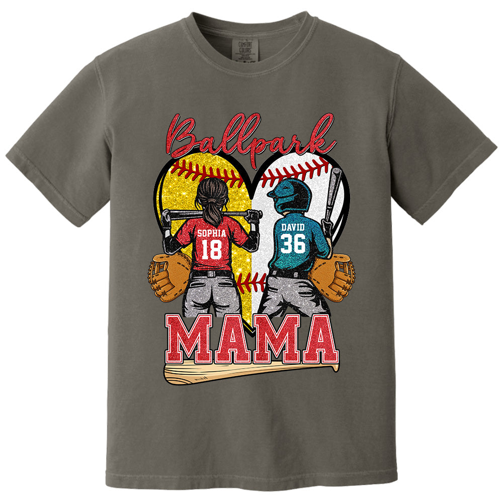 Baseball Grandma Mom - Personalized Shirt For Baseball Softball Family Mother's Day NA04 Pt99
