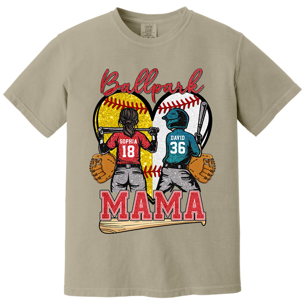 Baseball Grandma Mom - Personalized Shirt For Baseball Softball Family Mother's Day NA04 Pt99