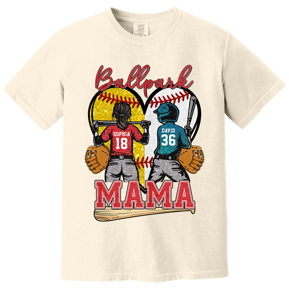 Baseball Grandma Mom - Personalized Shirt For Baseball Softball Family Mother's Day NA04 Pt99