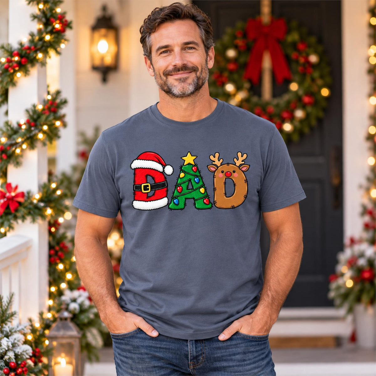Christmas Name Shirt Monogram Matching Family Tee Christmas 2026 T-Shirt Holiday Custom Family Christmas T-Shirt Xmas Tee With Name Hv01