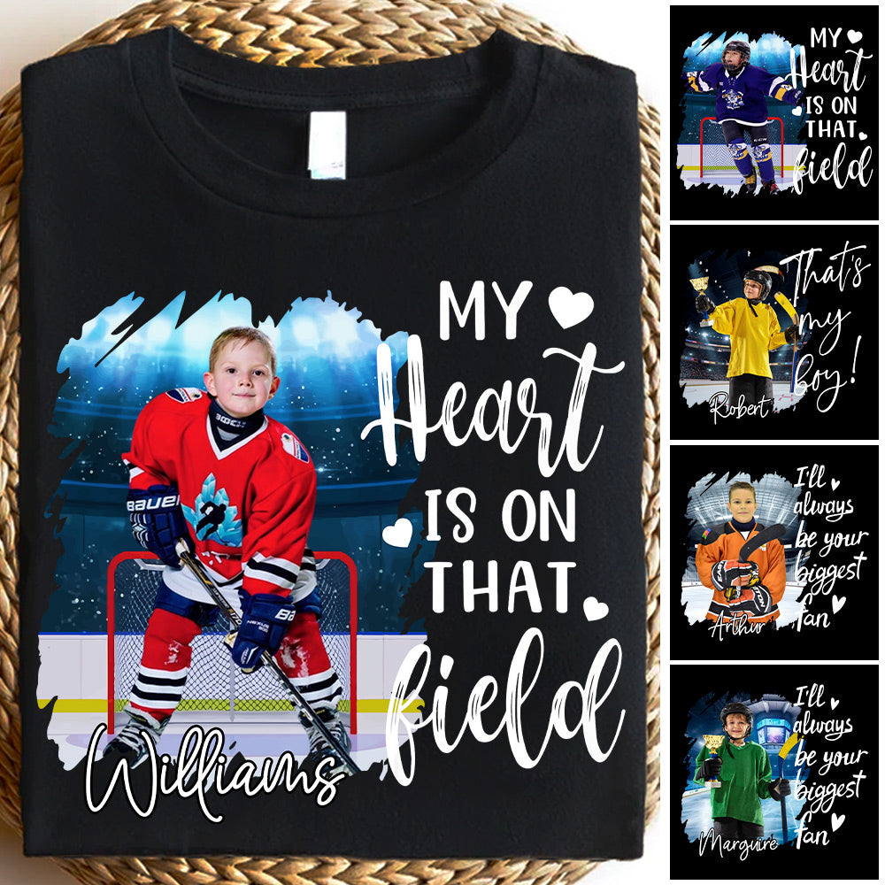 Custom Photo Ice Hockey GameDay Shirt Gift For Ice Hockey Lovers - Personalized Gift For Ice Hockey Player