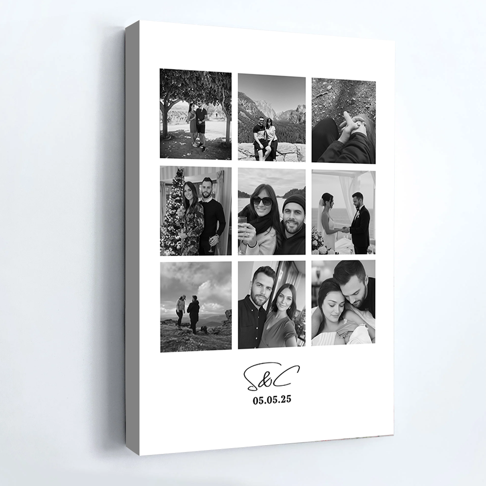 Personalized Photo Collage Print: Anniversary, Birthday Gift, Christmas Gift, Gift For Her, Gift For Him
