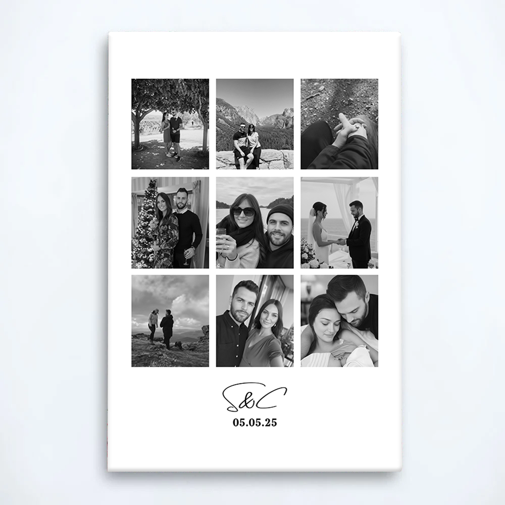 Personalized Photo Collage Print: Anniversary, Birthday Gift, Christmas Gift, Gift For Her, Gift For Him