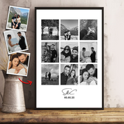 Personalized Photo Collage Print: Anniversary, Birthday Gift, Christmas Gift, Gift For Her, Gift For Him