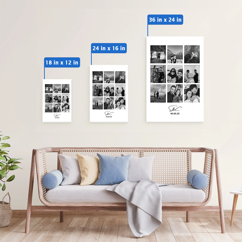 Personalized Photo Collage Print: Anniversary, Birthday Gift, Christmas Gift, Gift For Her, Gift For Him