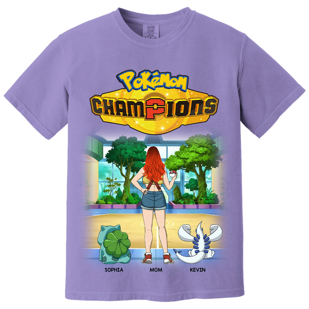 Pokémom Champions-Personalized Shirt For Mom, Dad Custom Nickname With Kids Gift Na02 VH01