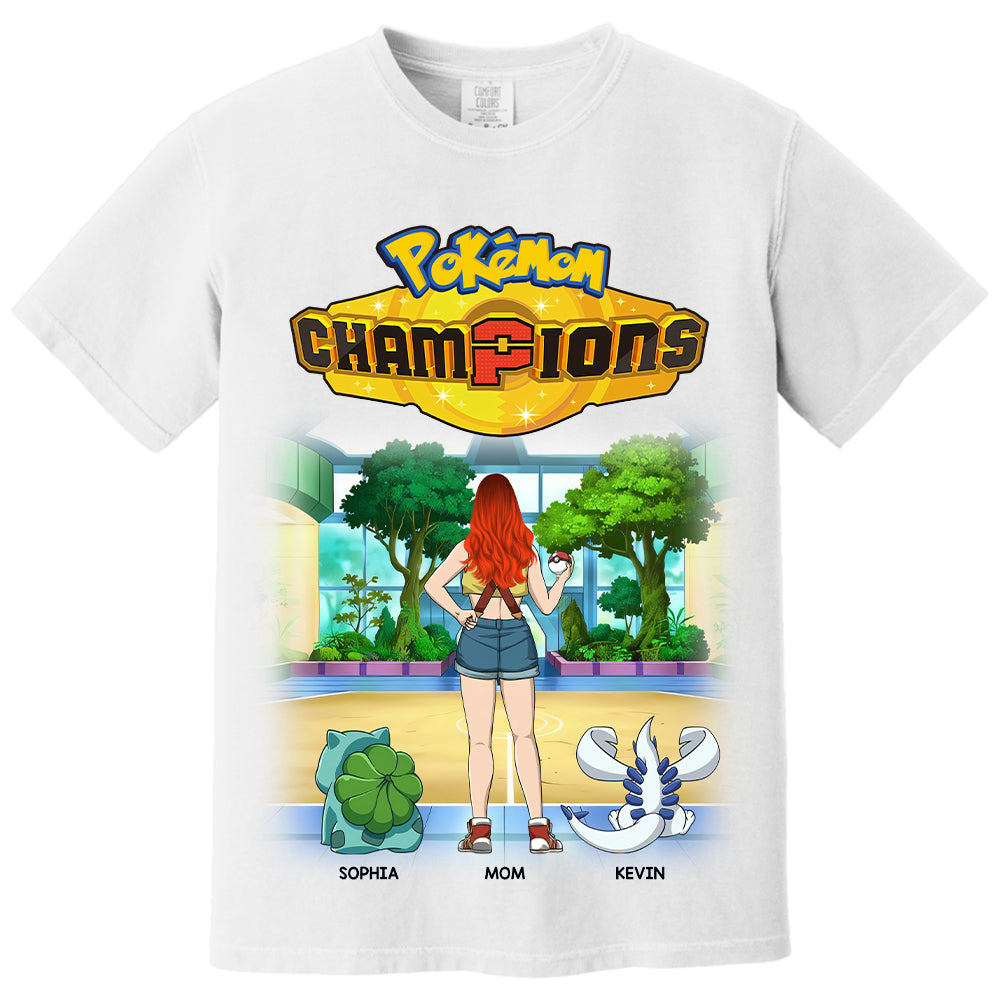 Pokémom Champions-Personalized Shirt For Mom, Dad Custom Nickname With Kids Gift Na02 VH01