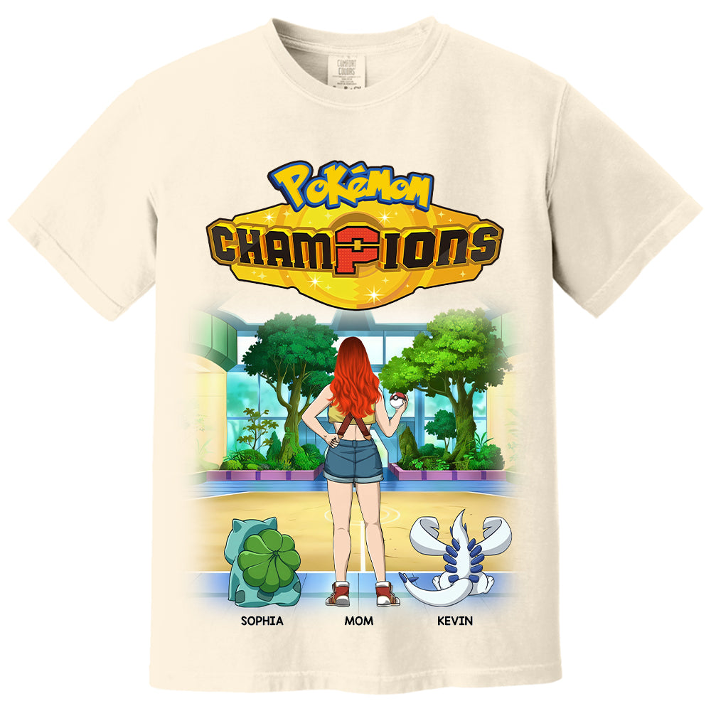 Pokémom Champions-Personalized Shirt For Mom, Dad Custom Nickname With Kids Gift Na02 VH01