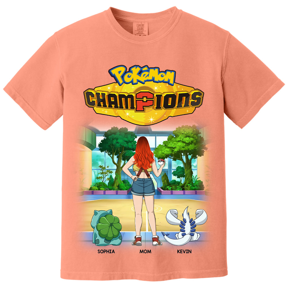 Pokémom Champions-Personalized Shirt For Mom, Dad Custom Nickname With Kids Gift Na02 VH01