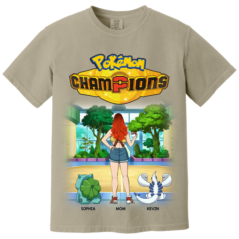 Pokémom Champions-Personalized Shirt For Mom, Dad Custom Nickname With Kids Gift Na02 VH01