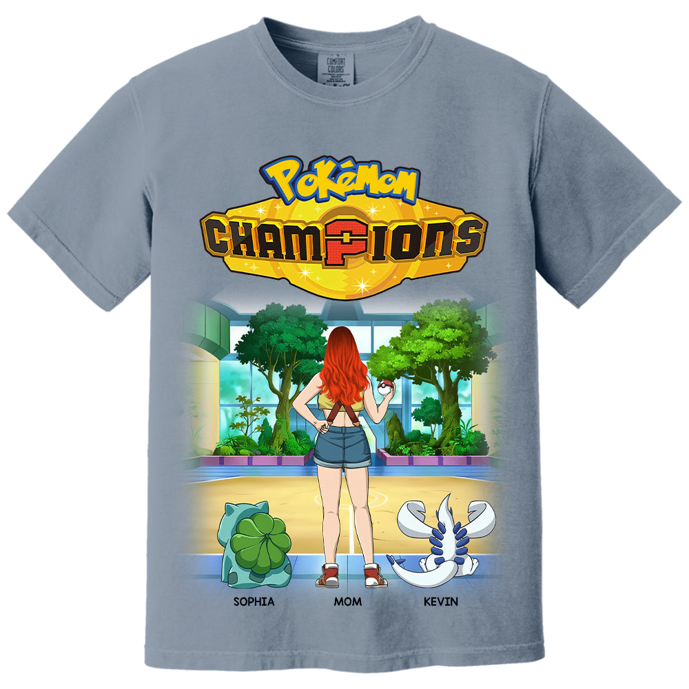 Pokémom Champions-Personalized Shirt For Mom, Dad Custom Nickname With Kids Gift Na02 VH01