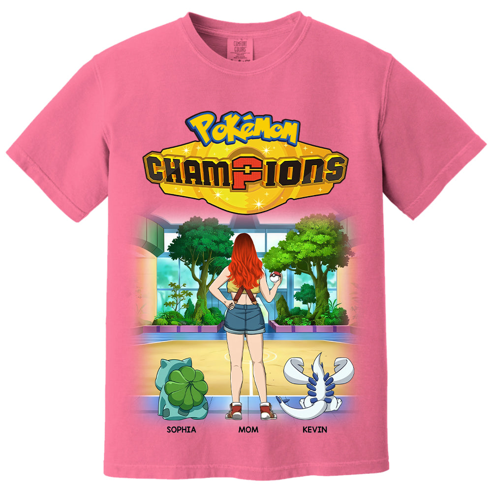 Pokémom Champions-Personalized Shirt For Mom, Dad Custom Nickname With Kids Gift Na02 VH01