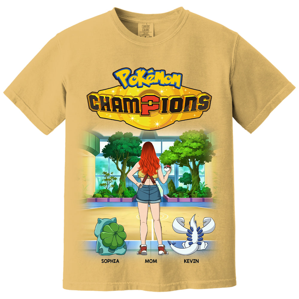 Pokémom Champions-Personalized Shirt For Mom, Dad Custom Nickname With Kids Gift Na02 VH01