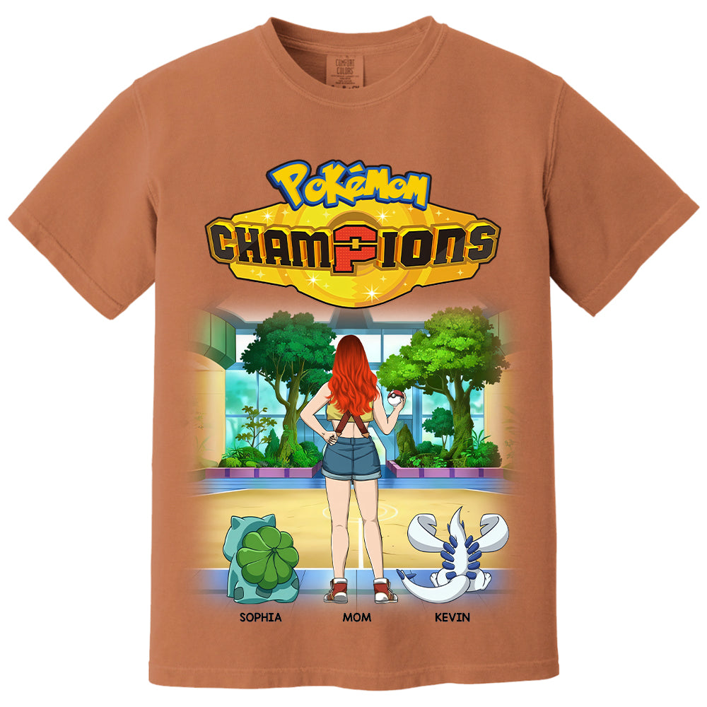 Pokémom Champions-Personalized Shirt For Mom, Dad Custom Nickname With Kids Gift Na02 VH01