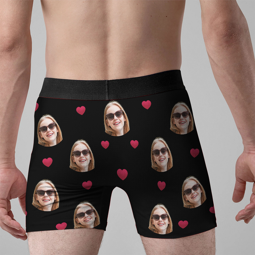 I Sucked It - Personalized Photo Men's Boxer Briefs - Underwear with Face