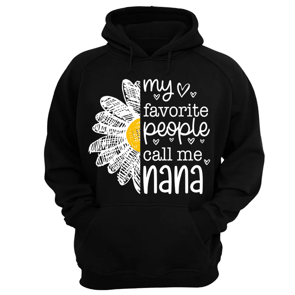 Personalized My Favorite People Call Me Grandma Flower Patchwork Shirt, Custom Kids Names Nana Mimi Gigi T24
