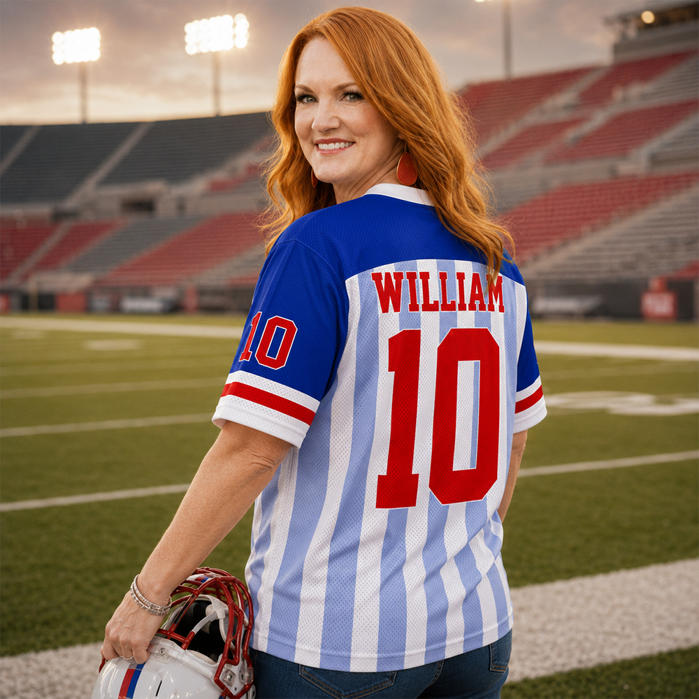 My Favorite Football Player Calls Me Mom, Personalized Game Day Football Jersey Custom Photo, Gift For Football Mom Football Dad MI209 Hv01