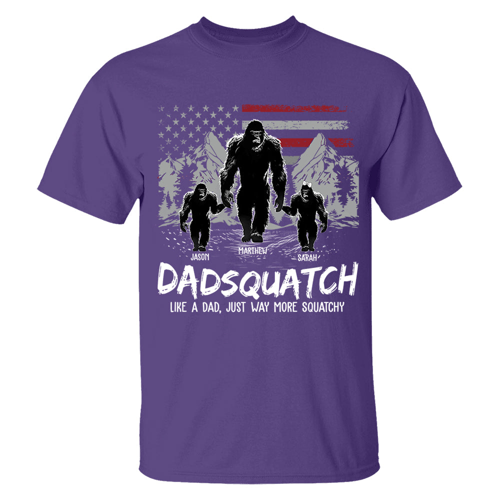 Personalized Papaquatch, Like A Grandpa, Just Way More Squatchy - Father's Day Gift, 4th Of July