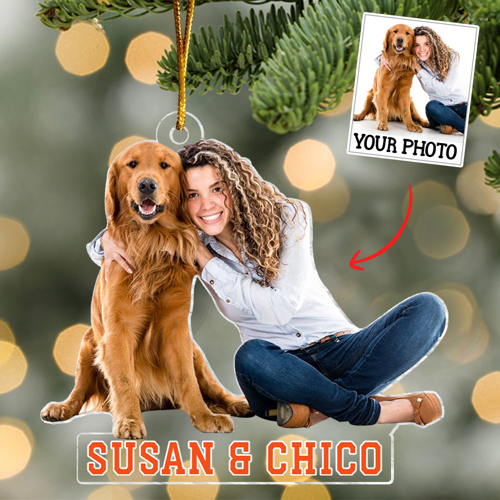 Customized Your Photo Ornament - Personalized Photo Mica Ornament - Christmas Gifts For Pet Lover