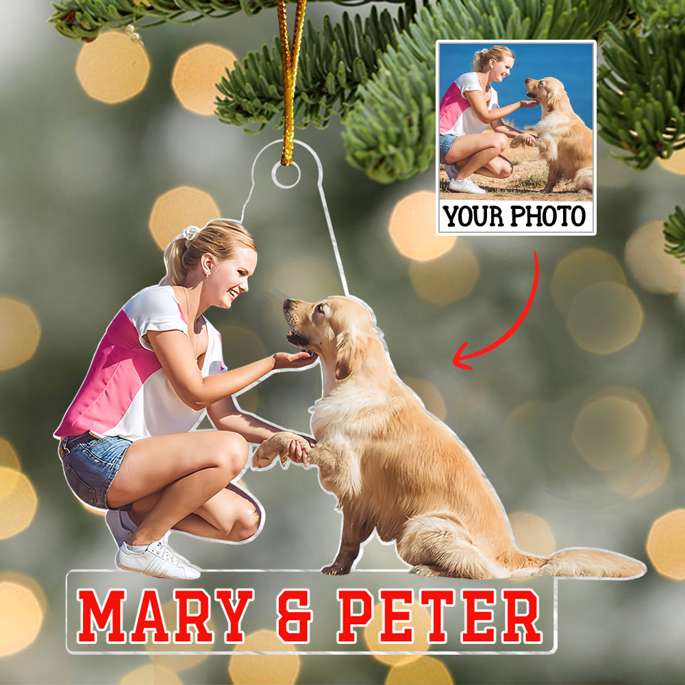 Customized Your Photo Ornament - Personalized Photo Mica Ornament - Christmas Gifts For Pet Lover