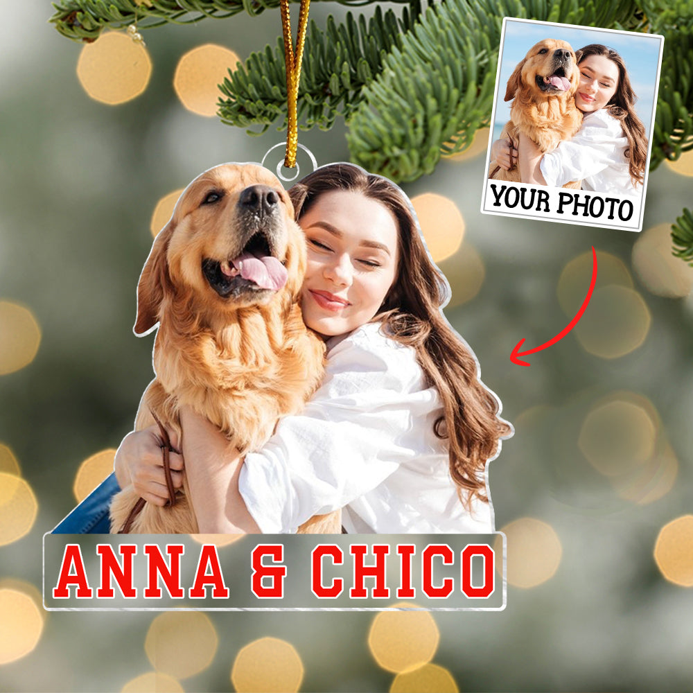 Customized Your Photo Ornament - Personalized Photo Mica Ornament - Christmas Gifts For Pet Lover