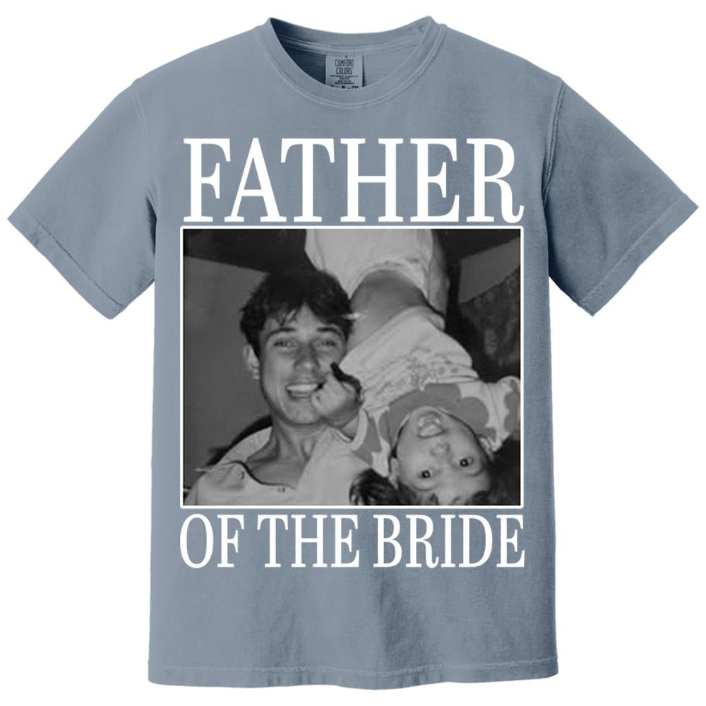 Custom Upload Photo Mother Of The Bride Shirt,Father Of The Bride Shirt, Custom Vintage Photo Shirt, Wedding Gift For Dad, Father of Bride Tee Nh00