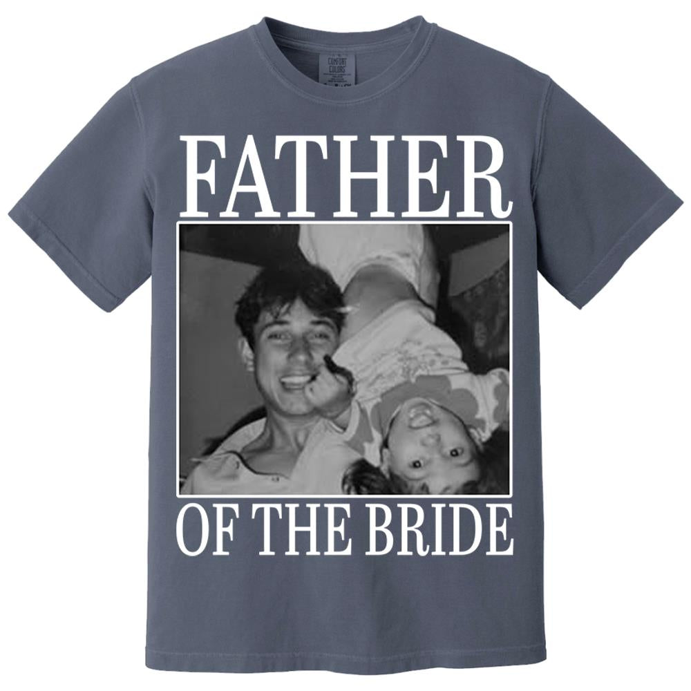 Custom Upload Photo Mother Of The Bride Shirt,Father Of The Bride Shirt, Custom Vintage Photo Shirt, Wedding Gift For Dad, Father of Bride Tee Nh00