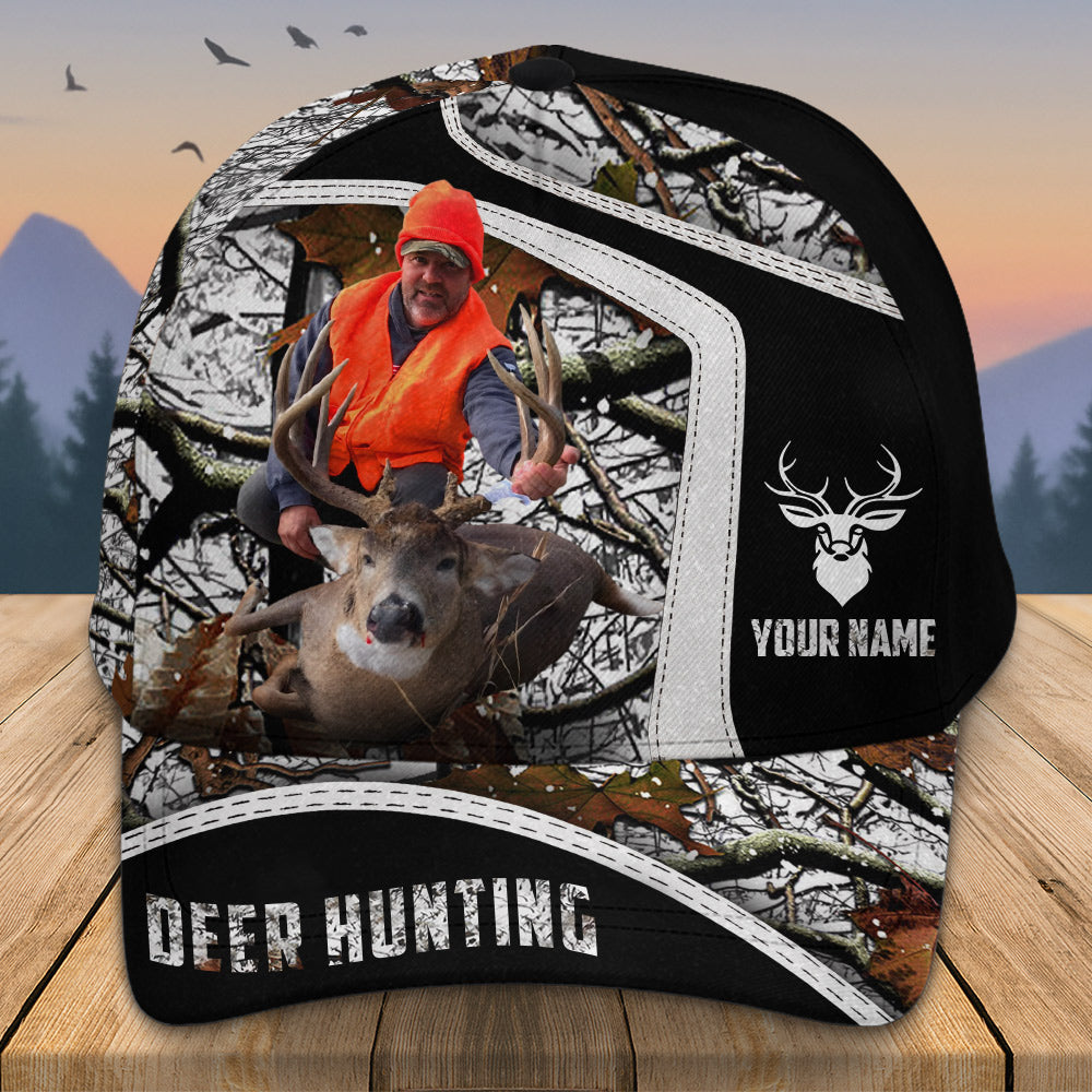Personalized Photo Deer Hunting Cap Gift For Hunting  Family Na02 Li29