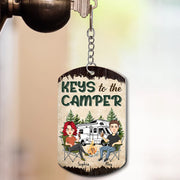 Key To The Camper - Custom Keychain For Couple, Best Family Gifts NA04 Tm01