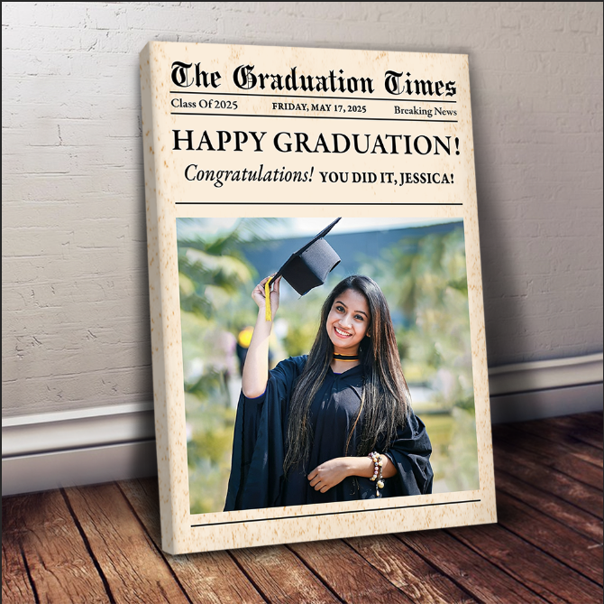 Newspaper Graduation 2025 - Personalized Graduation Poster YN2103 Li29