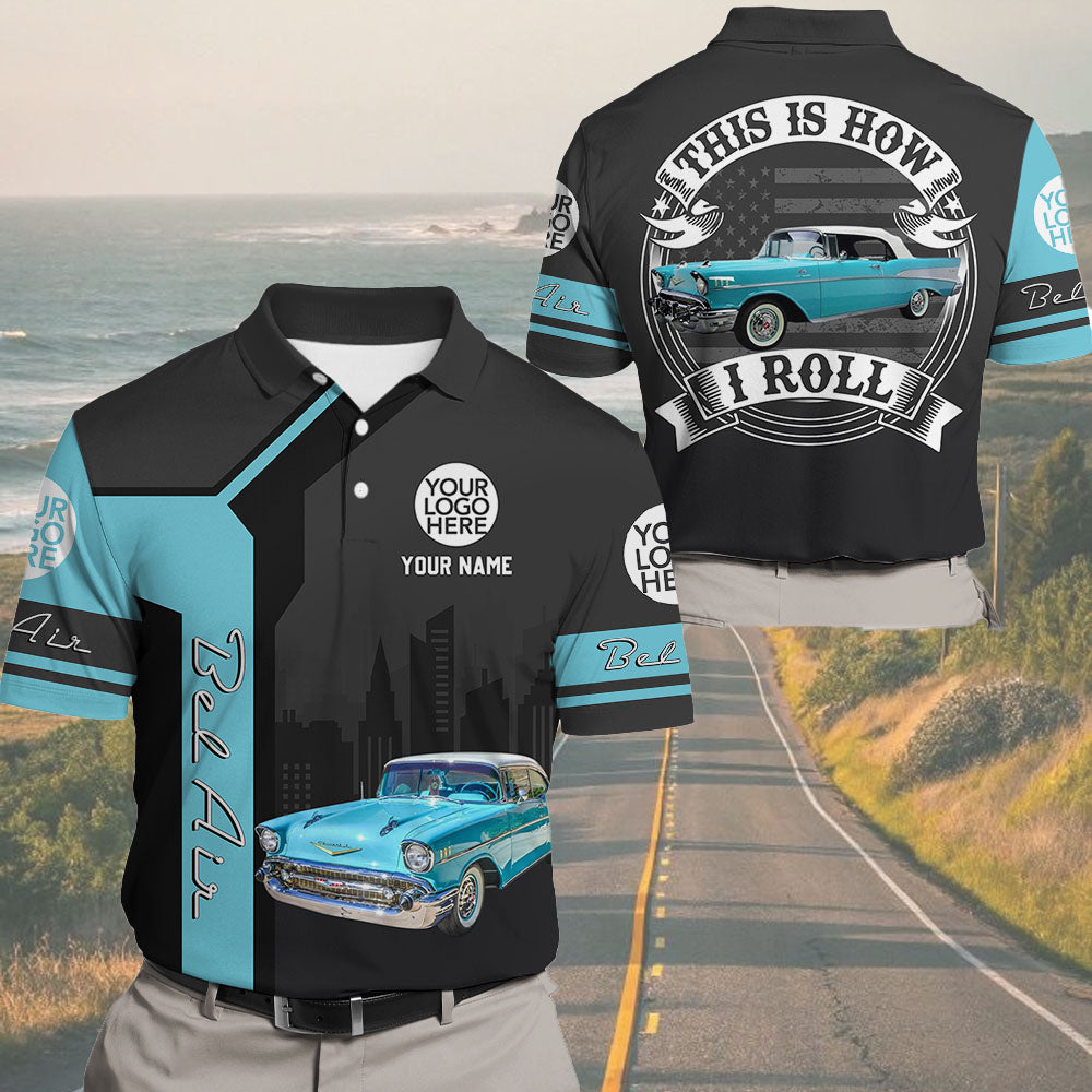 This Is How I Roll - Custom Photo Car Hoodie - Personalized Name Classic Car Shirt A2110 Pt99