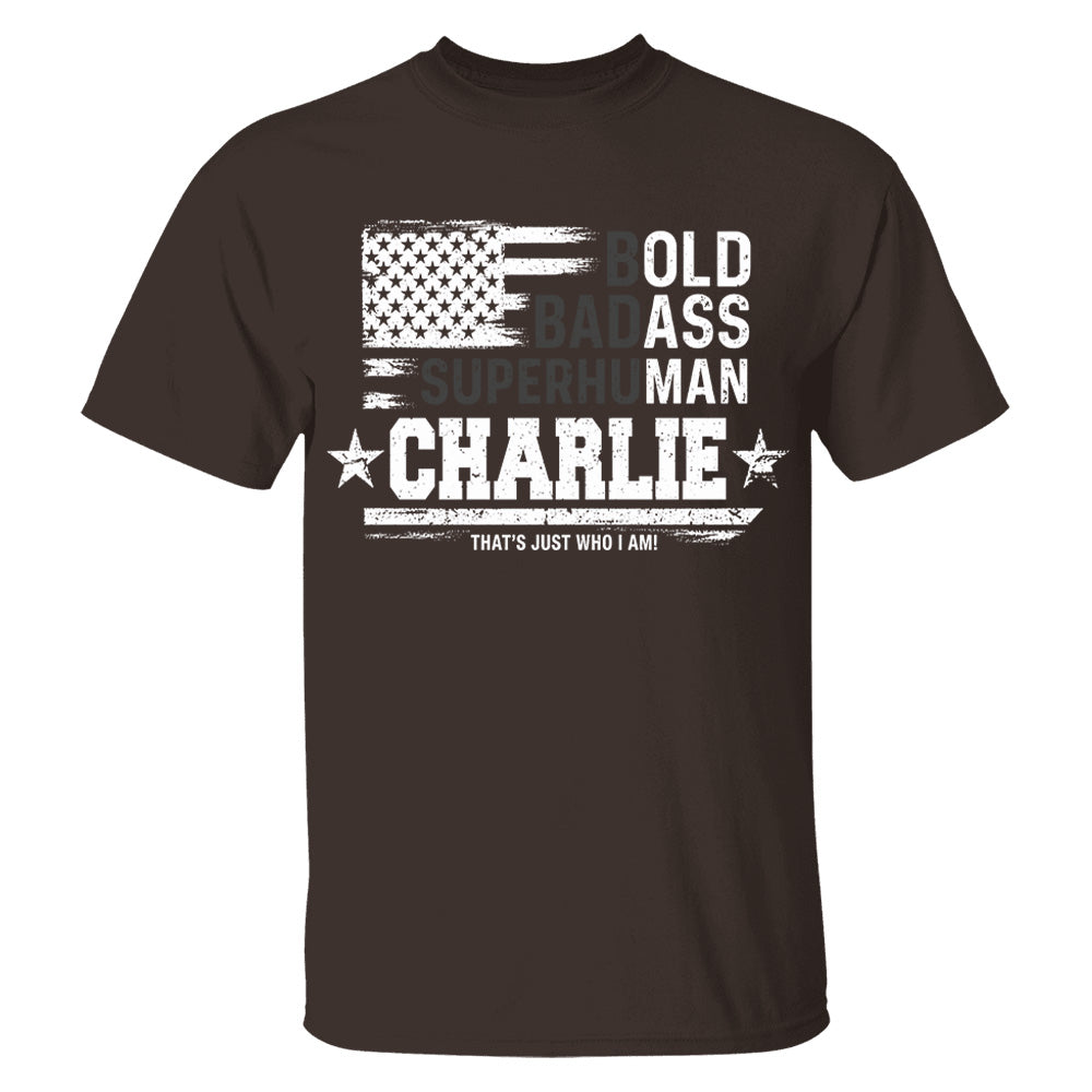 Personalized Dad Bold Badass Shirt,   Father's Day, Gift For Dad L0411 VH01