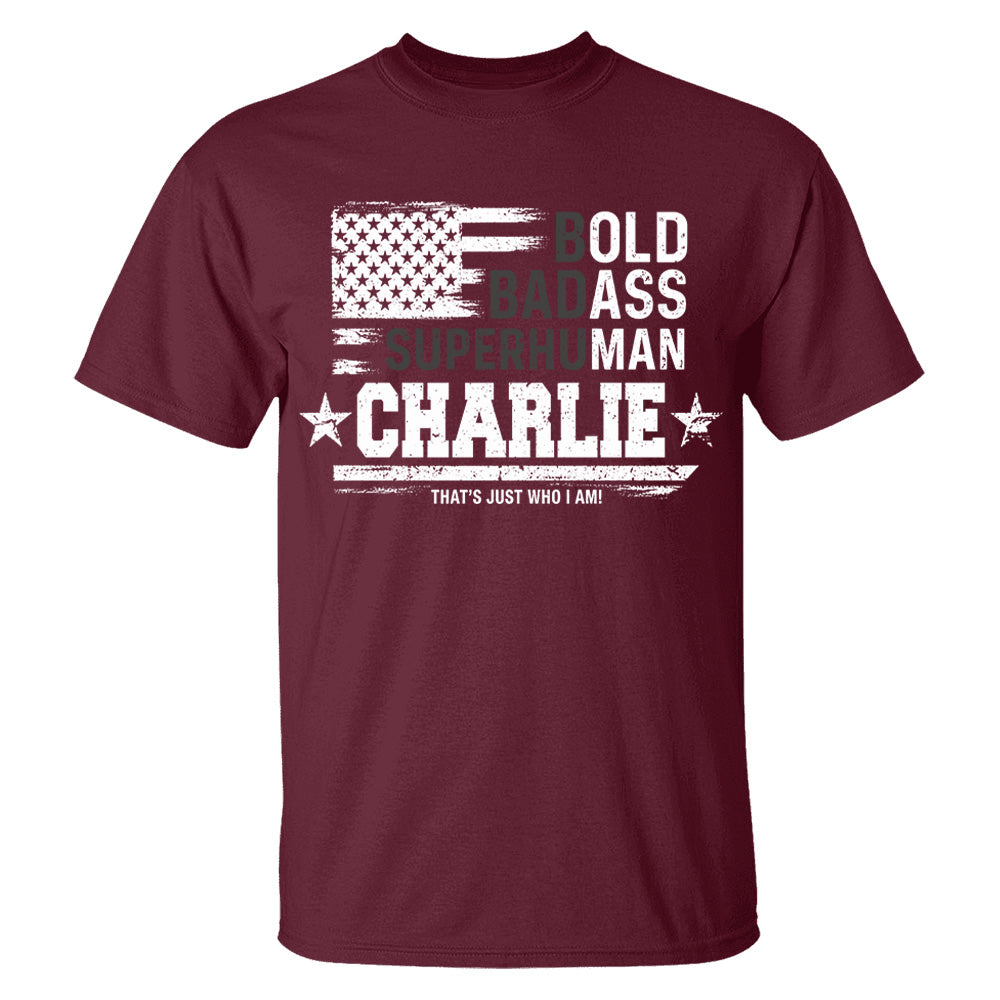 Personalized Dad Bold Badass Shirt,   Father's Day, Gift For Dad L0411 VH01