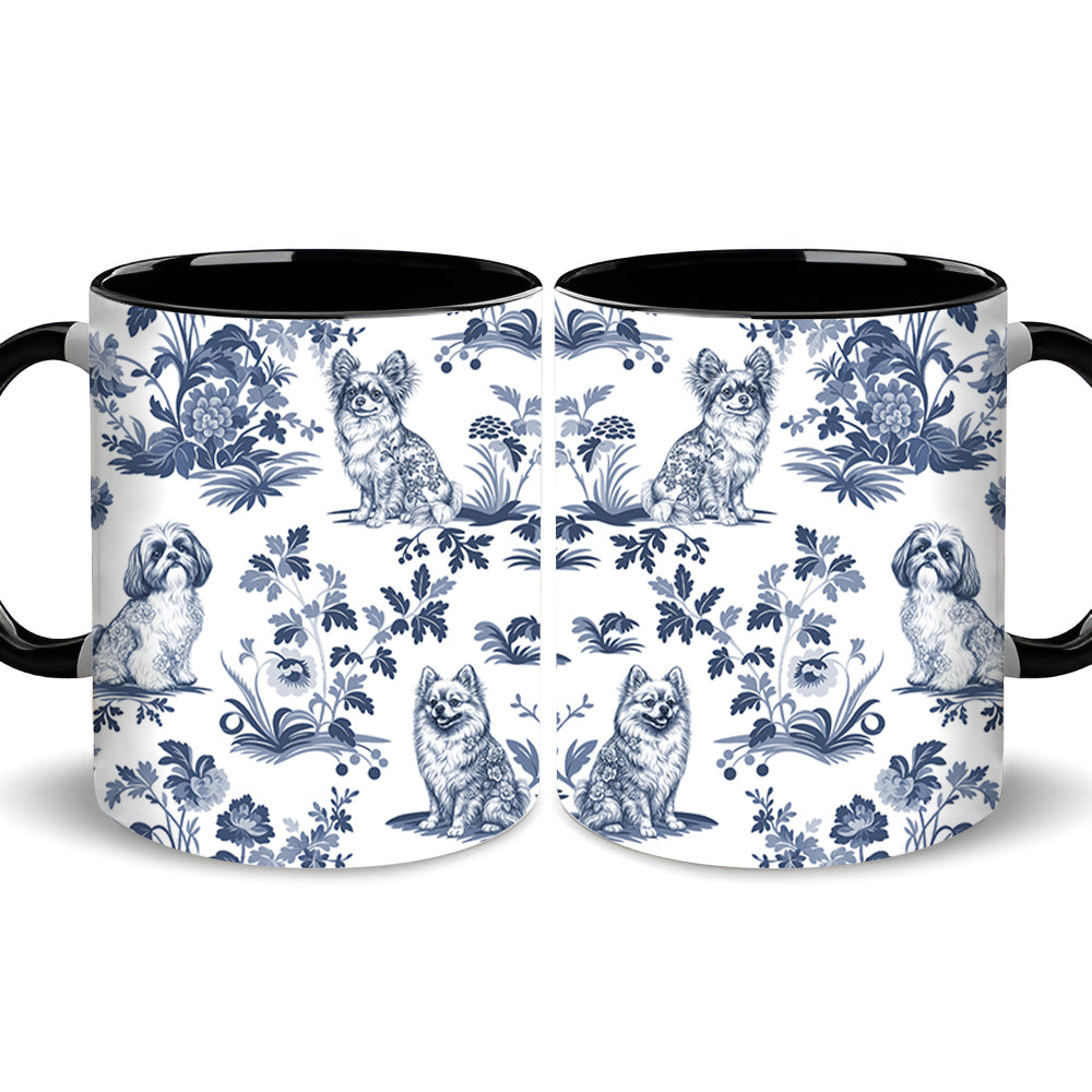 Dog Lover French Style Gift Toile De Jouy Chinoiseries, Personalized Mug T1807 Hv01